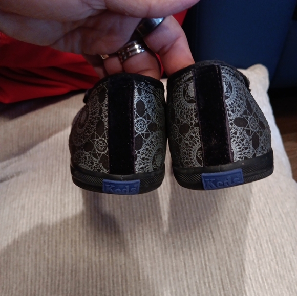 Keds Women's Black and Gray Flats Size 8.0 - Picture 4 of 5